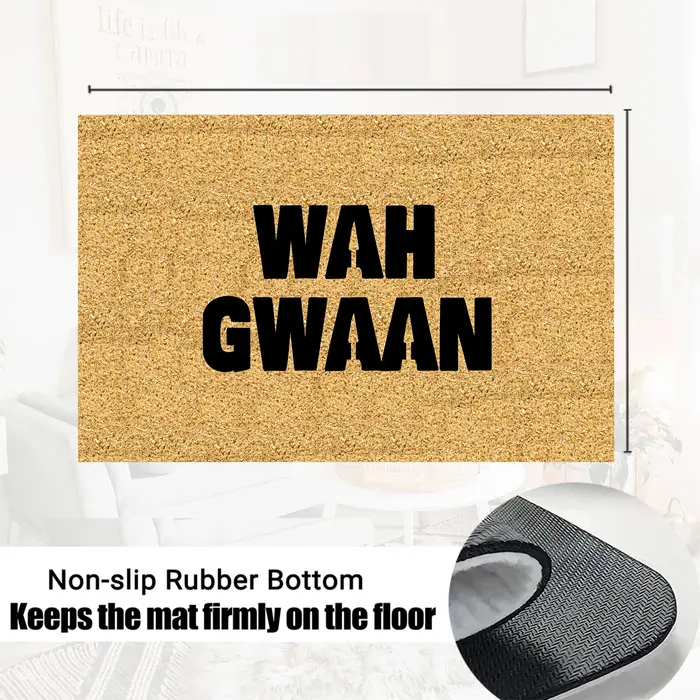 Wah Gwaan paillasson drôle tapis extérieur intérieur porche