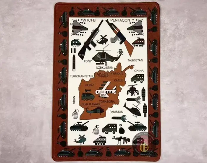Tapis de guerre de Style Afghanistan