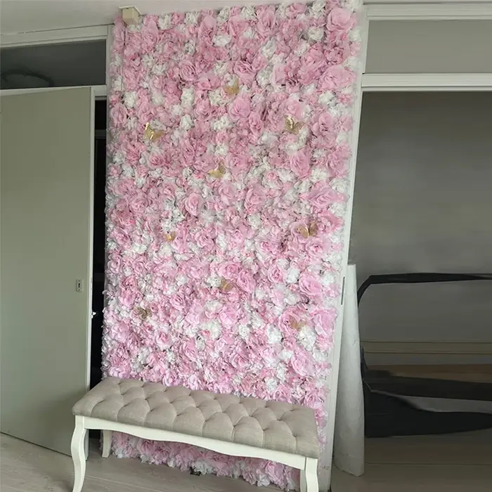 Paredes de fleurs artificielles d'extérieur pour décoration