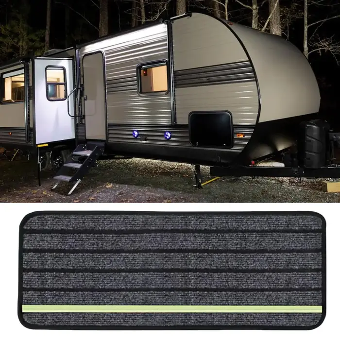 Tapis auto-adhésif antidérapant pour marches d'escalier de camping-car