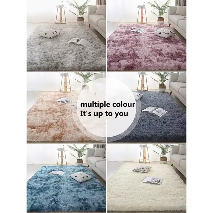 Tapis en peluche adapté au salon