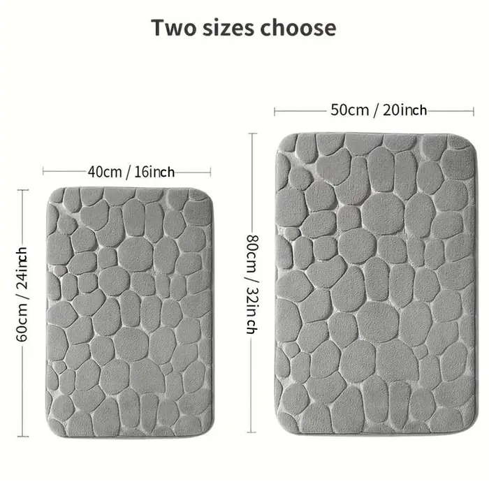 Tapis de bain pavé 1 pièce