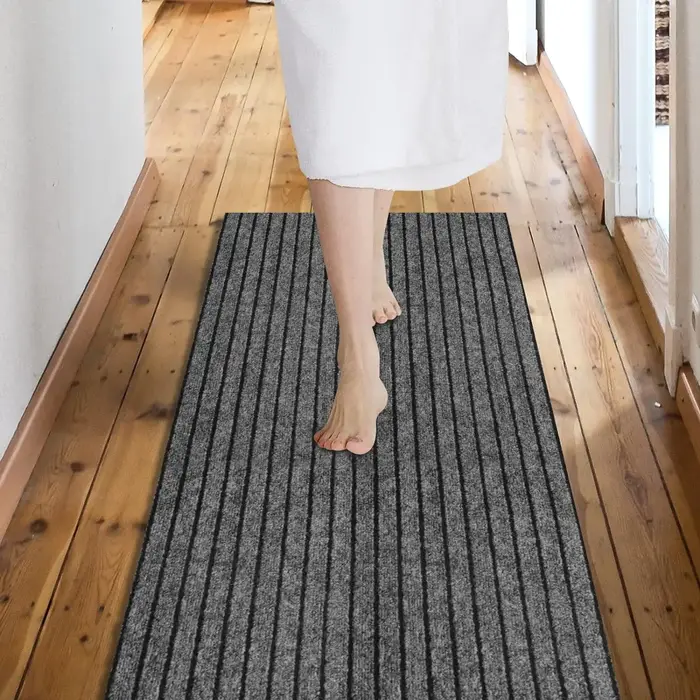 Tapis de Sol Antidérapant en Polymère pour Cuisine, Couverture Complète, Absorbe l'Huile, Portières