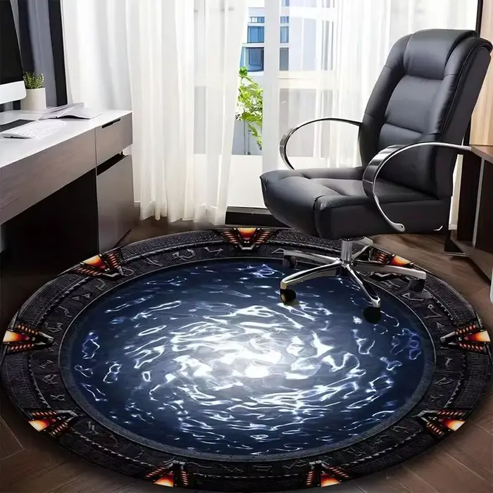 Tapis rond Stargate, tapis de film pour salon