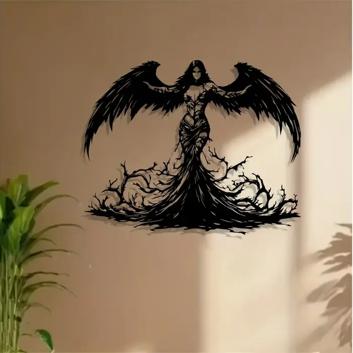 Décoration murale en métal Angel