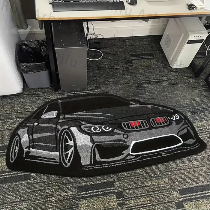 VIKAMA Décoration de chambre pour garçon : forme de tapis