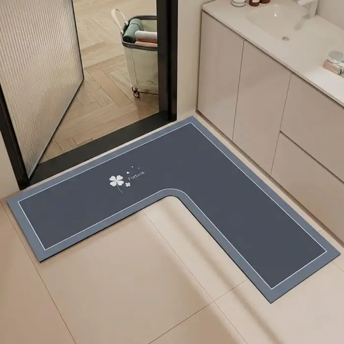 Tapis de cuisine de luxe en forme de L