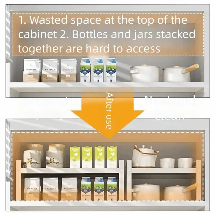 Organisateur de cuisine superposable et réglable