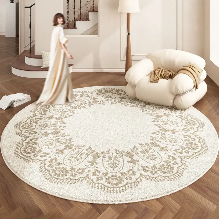 Tapis de Style européen pour chambre à coucher, tapis de sol doux et moelleux, peluche épaisse, déco