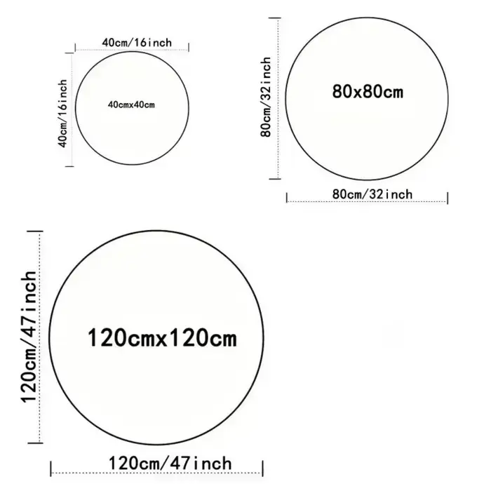 Tapis rond à imprimé léopard marron