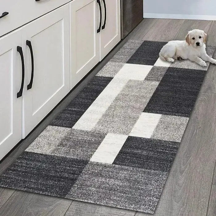 VIKAMA Tapis de sol de cuisine géométrique simple