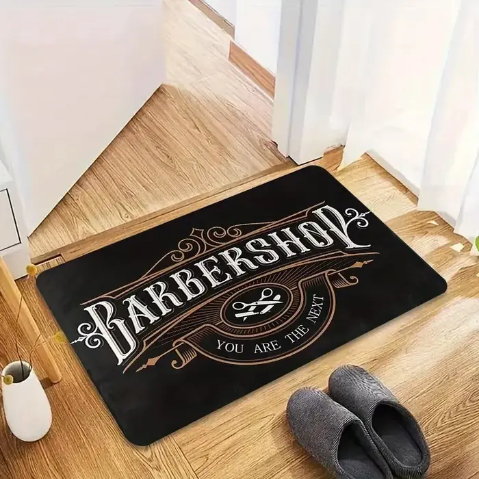 Tapis de bienvenue vintage pour salon de coiffure