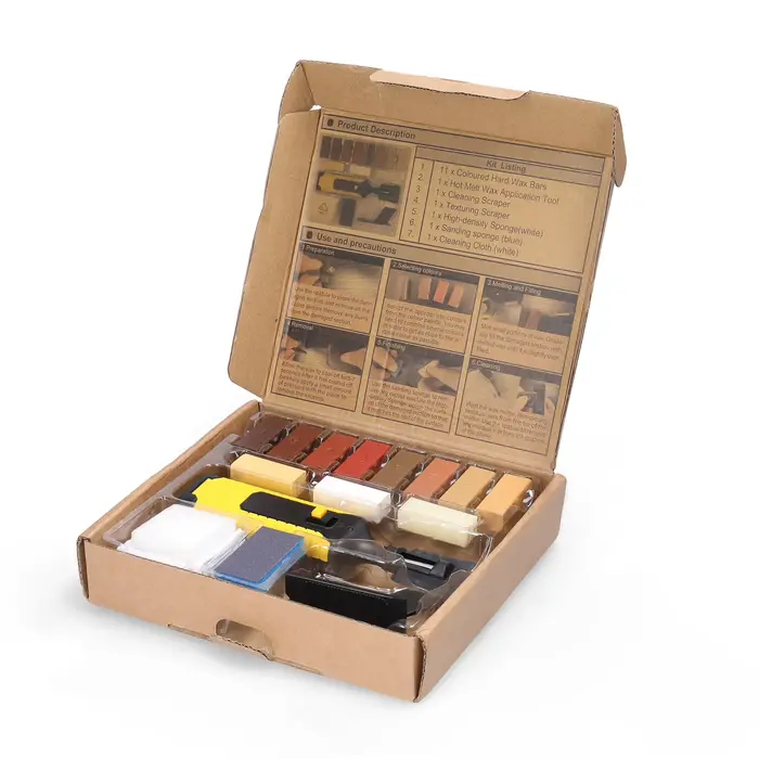 Kit d'outils multifonctionnel de réparation de planchers en bois DIY – Kit