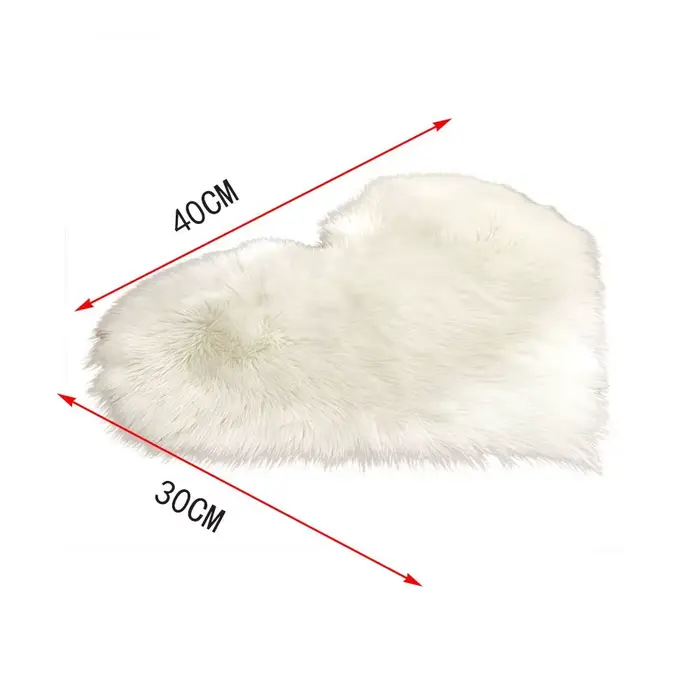 Tapis en peluche lavable à cheveux longs