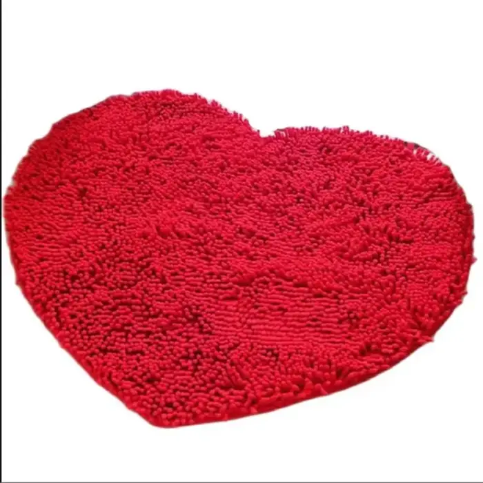 1 pièces produits de décoration pour la maison moelleux rouge amour coeur chambre tapis