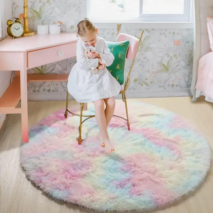 100/120/140/160 tapis rond moelleux doux
