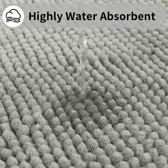 Ensemble de tapis de salle de bain absorbants