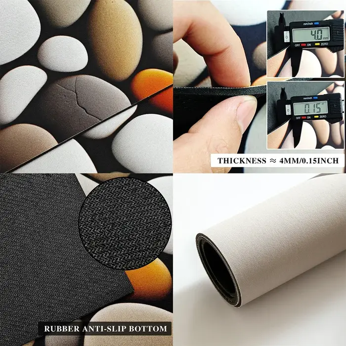 Tapis de cuisine long absorbant et antidérapant, style médiéval, en boue de diatomée, pour la décoration intérieure