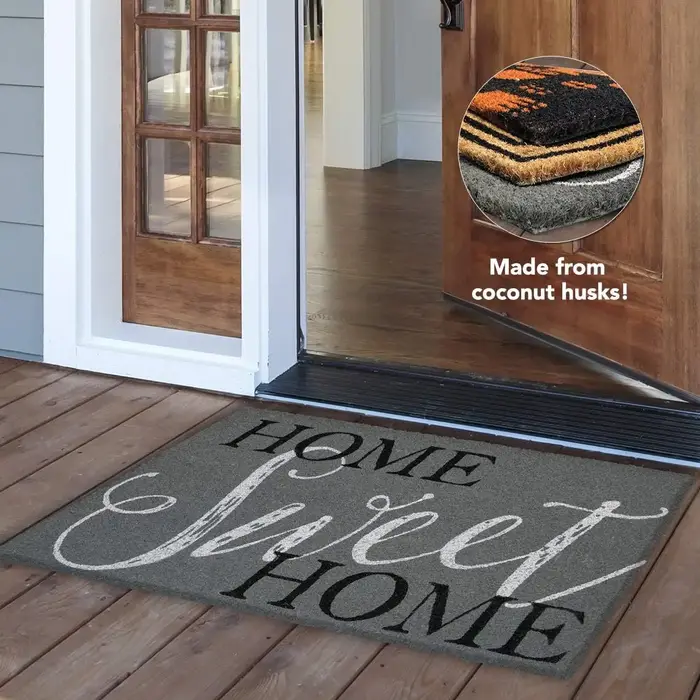 Tapis de Bienvenue Amusant en Polymère pour Porte d'Entrée Extérieure et Intérieure