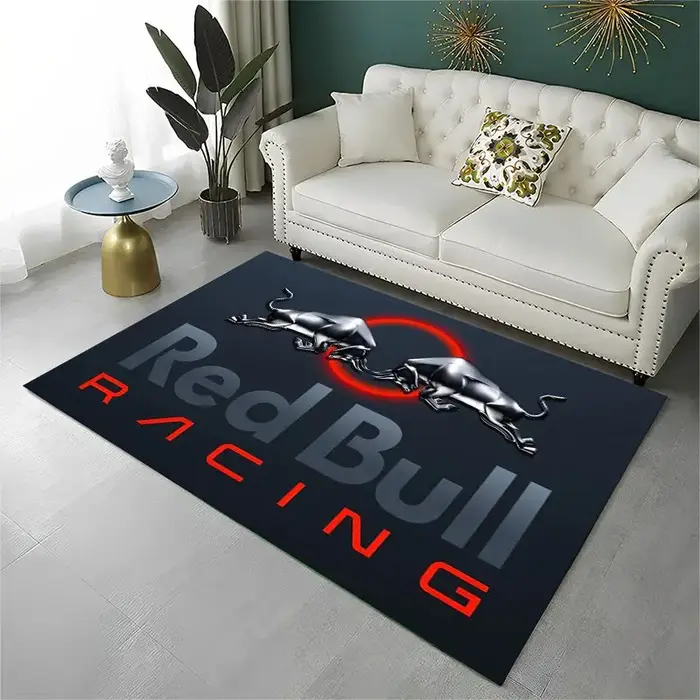 Tapis antidérapant Racing Car R-Red B-Bull pour salon