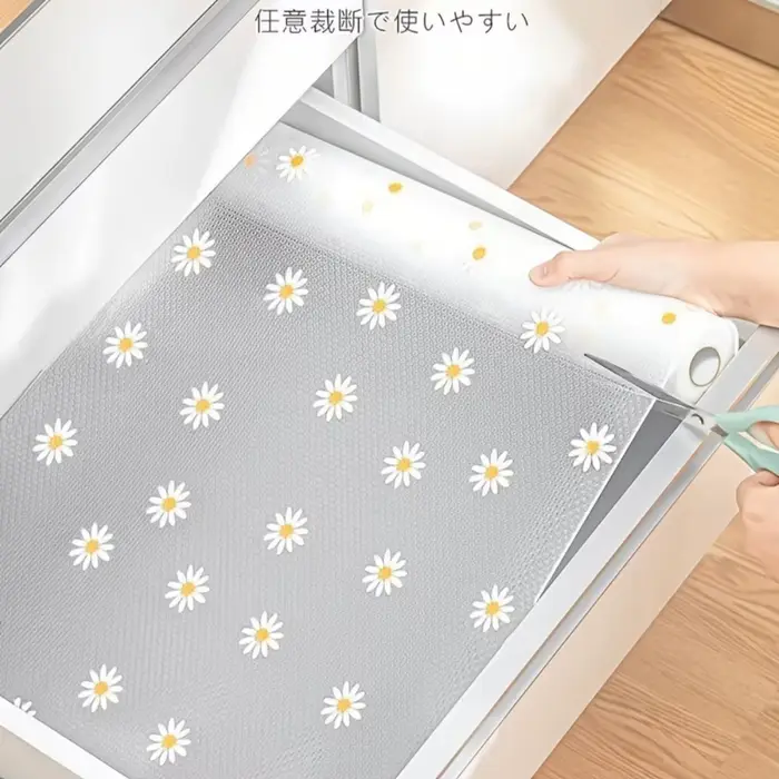 Tapis de cuisine à motif floral