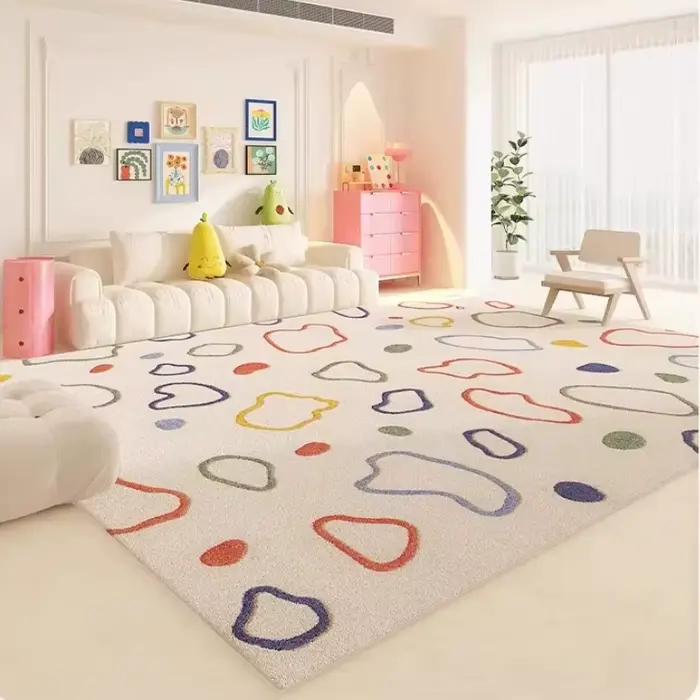 Tapis couleur Dopamine pour chambre à coucher