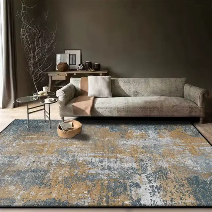 Tapis de tapis lavable moderne pour chambre en direct