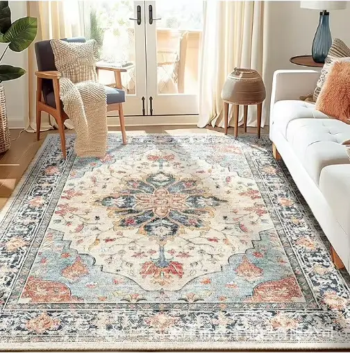 Tapis persans de luxe grande taille pour salon, décoration intérieure, tapis antidérapant pour chamb