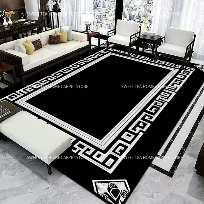 Tapis de salon de luxe nordique léger