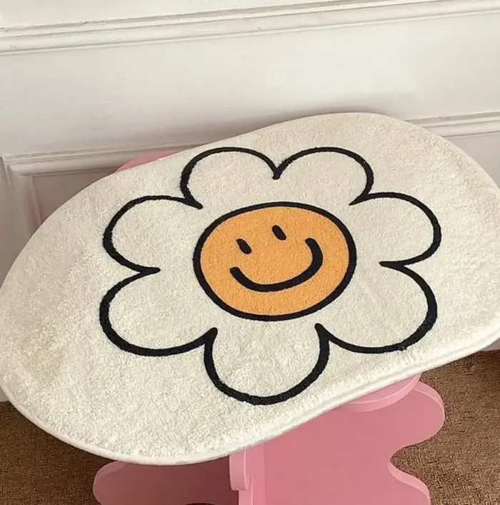 VIKAMA – tapis Floral en Faux cachemire