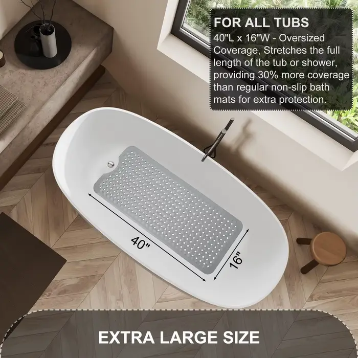 Tapis de baignoire et de douche Tapis de bain antidérapant