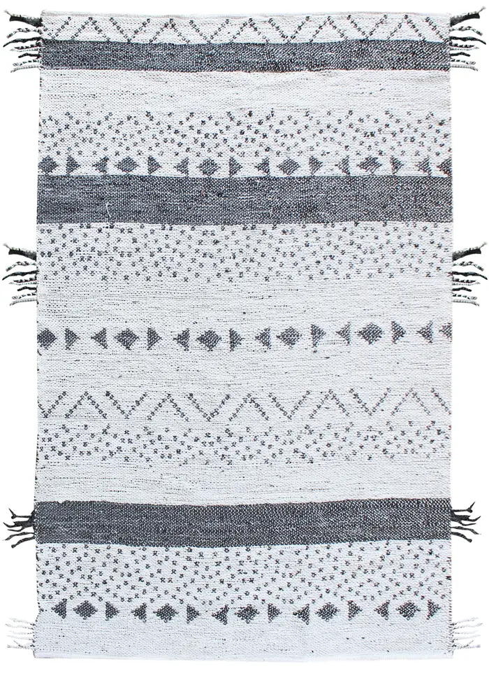Tapis Callista Blanc/noir 160 x 230
