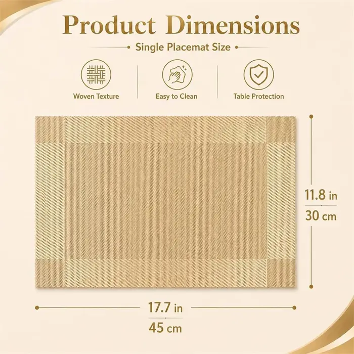 2//6PCS Tapis de table résistant à la chaleur et antidérapant
