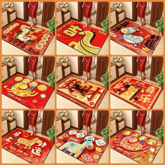 Tapis de sol cheval de dessin animé