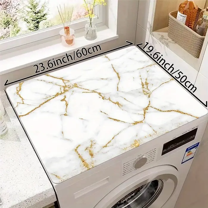 Tapis de protection supérieur pour machine à laver VIKAMA en marbre