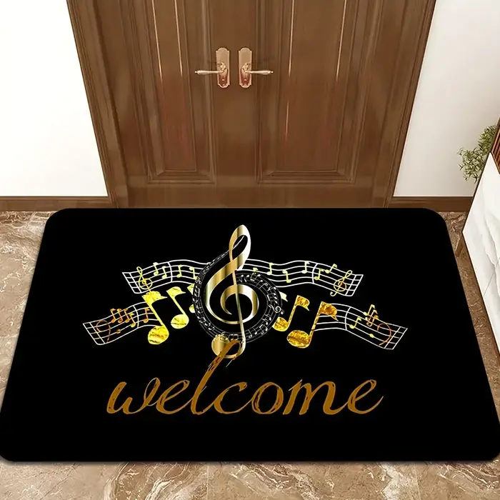 Tapis de notes de musique de luxe pour amoureux de la musique