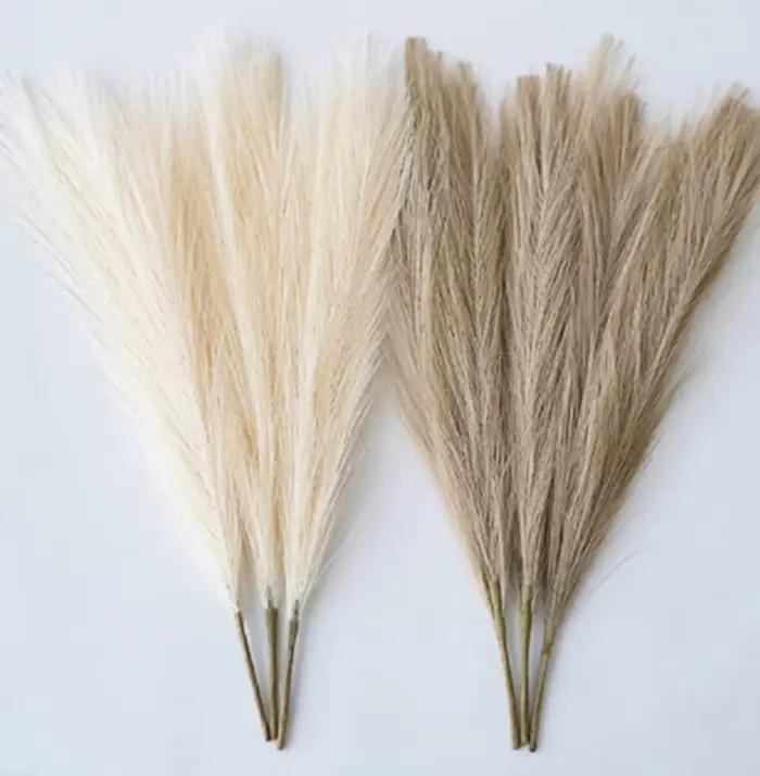 Simulation d'herbe de Pampa 45cm, décoration de mariage, accessoires de chambre à coucher, Guide de 