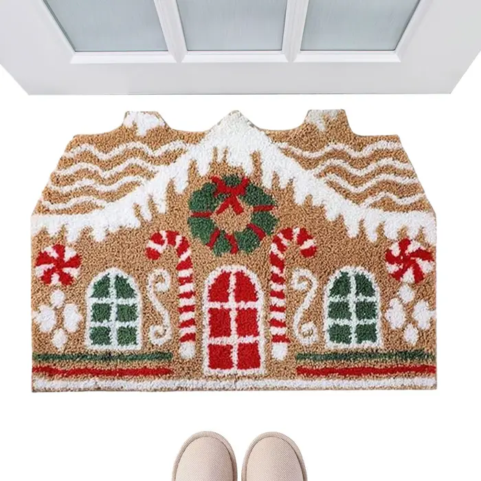 Tapis de porte d'entrée de noël