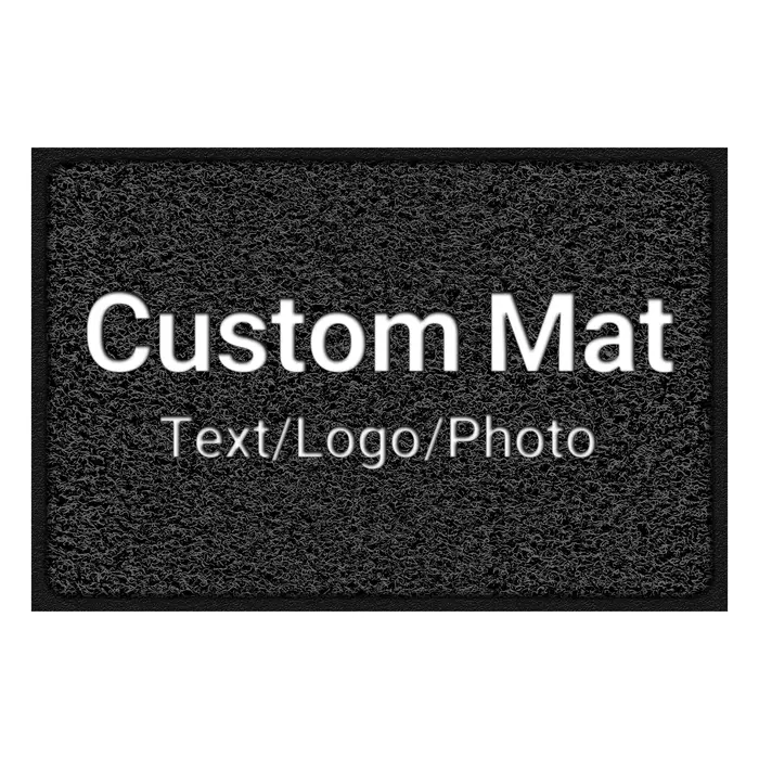 Tapis d'entrée personnalisé pour entreprise, tapis de magasin, tapis en PVC imperméable antidérapant