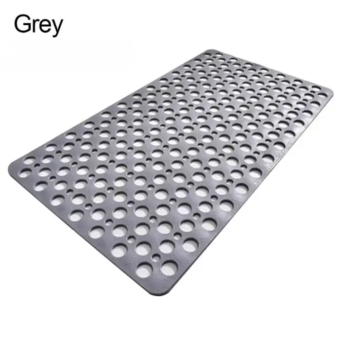 Tapis de bain avec trous de drainage, tapis de bain antidérapant, facile à nettoyer, tapis de baigno