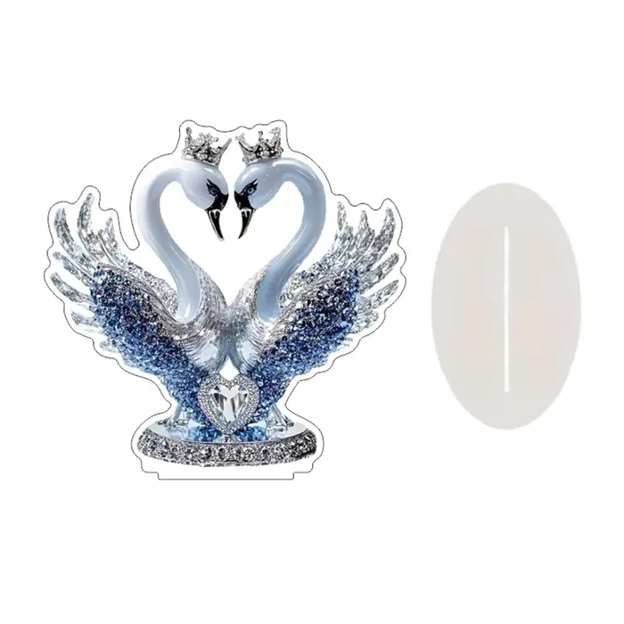 Décor Figure décor pour bureau pendaison de crémaillère cadeau décor de bureau ornement 2D acrylique ornement de bureau