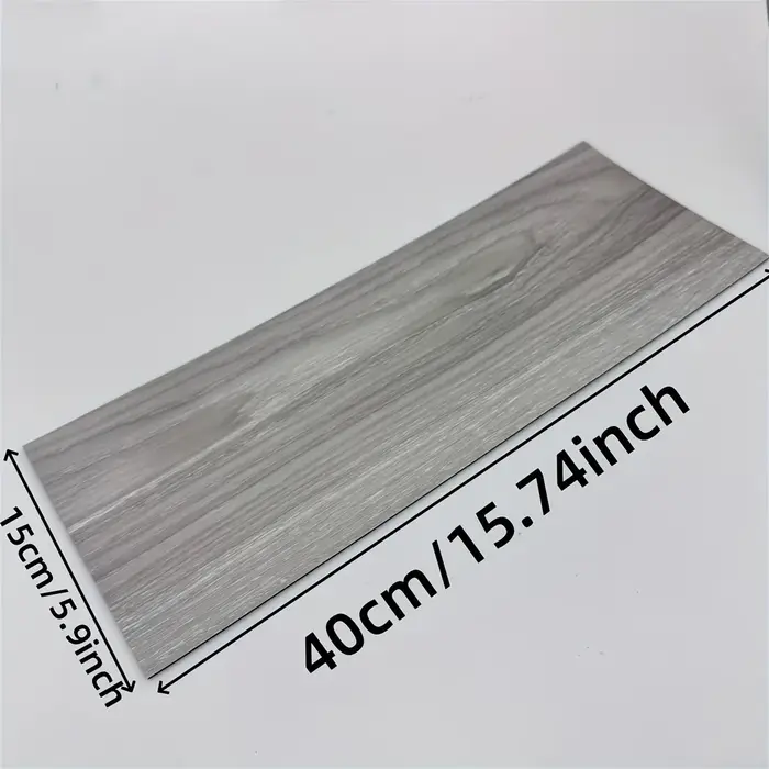 10 pièces de revêtements de sol auto-adhésifs imitation bois 40x15cm