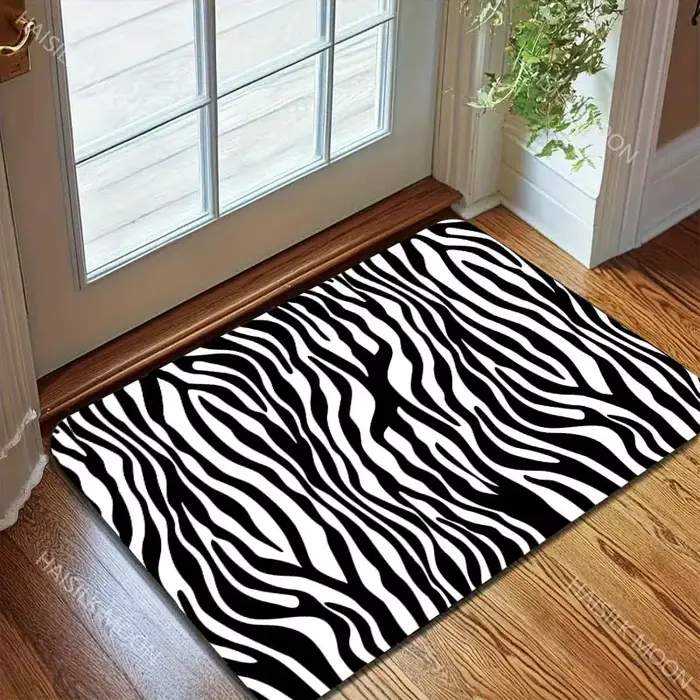 Tapis classique imprimé zèbre