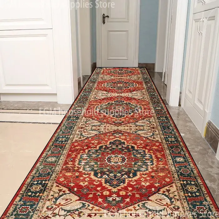 Tapis de salon de Style persan, Long couloir, antidérapant, décor d'escalier, tapis de cuisine, tail