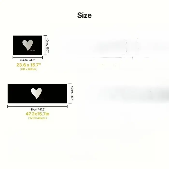 Tapis blanc à motif de cœur pour la Saint-Valentin, décoration romantique pour la maison, adapté aux portes de salle de bain, aux cuisines, aux buanderies, etc.