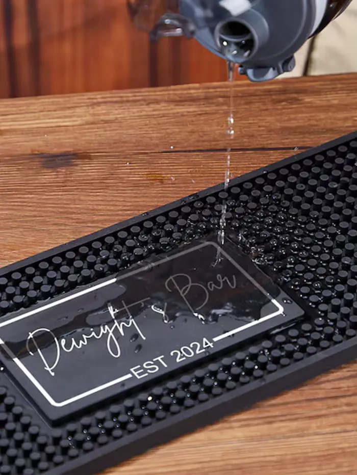 1 pièce Tapis de bar personnalisé