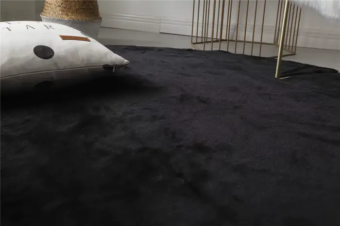 Tapis en Fausse Fourrure de Lapin Super Doux