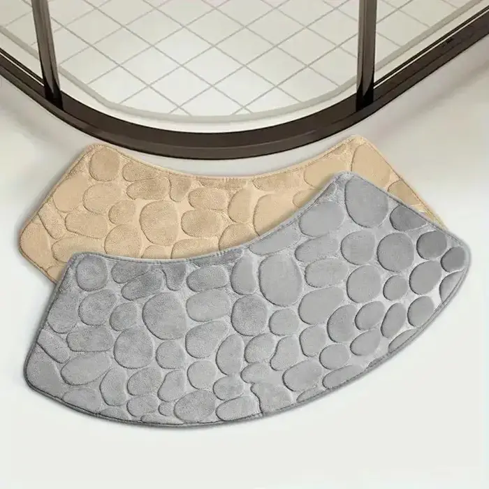 Tapis de Sol Absorbant Incurvé en Forme d'Éventail