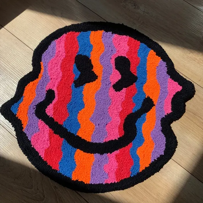 Tapis Tufté Torsadé Souriant