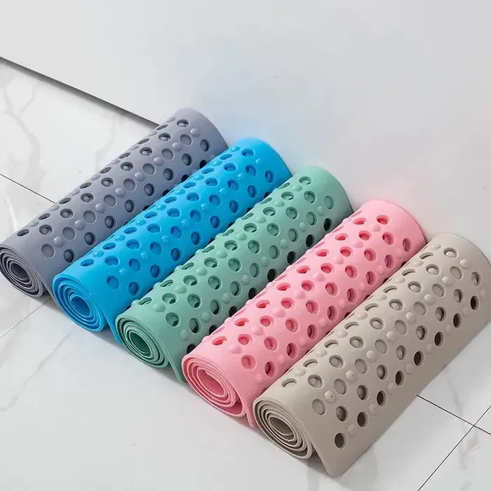 Tapis de bain antidérapant avec trous de vidange